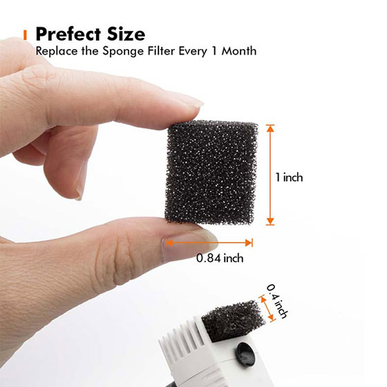 8 Pack Replacement Pre-Filter Sponges for Pump from Bloom Water Fountain