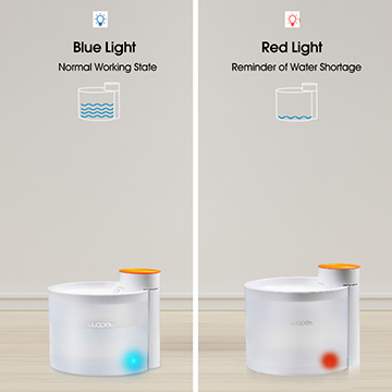 wopet pet water fountain led light