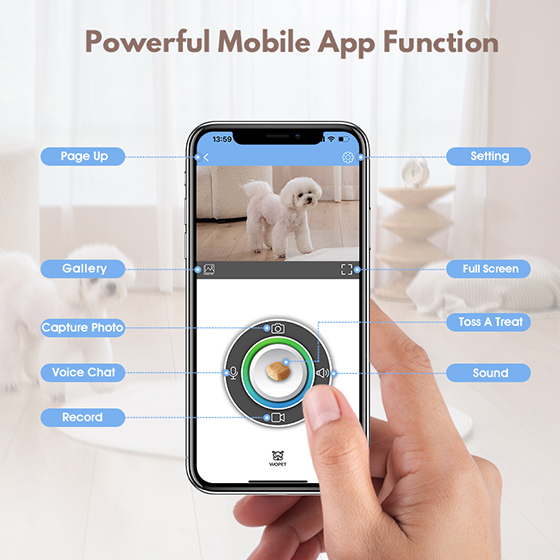 wopet pet camera dispenser