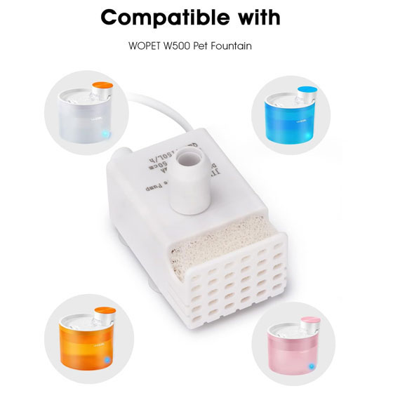 Replacement Pump for WOpet Glitter Cat Water Fountain