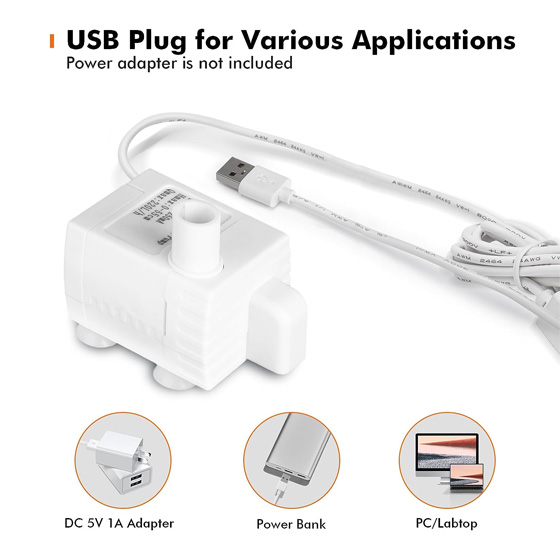 Replacement Pump for WOpet Basin Dog Water Fountain