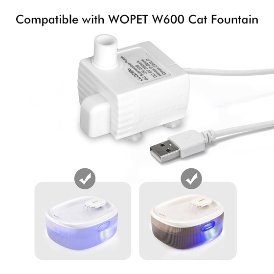 Replacement Pump for WOpet Basin Dog Water Fountain