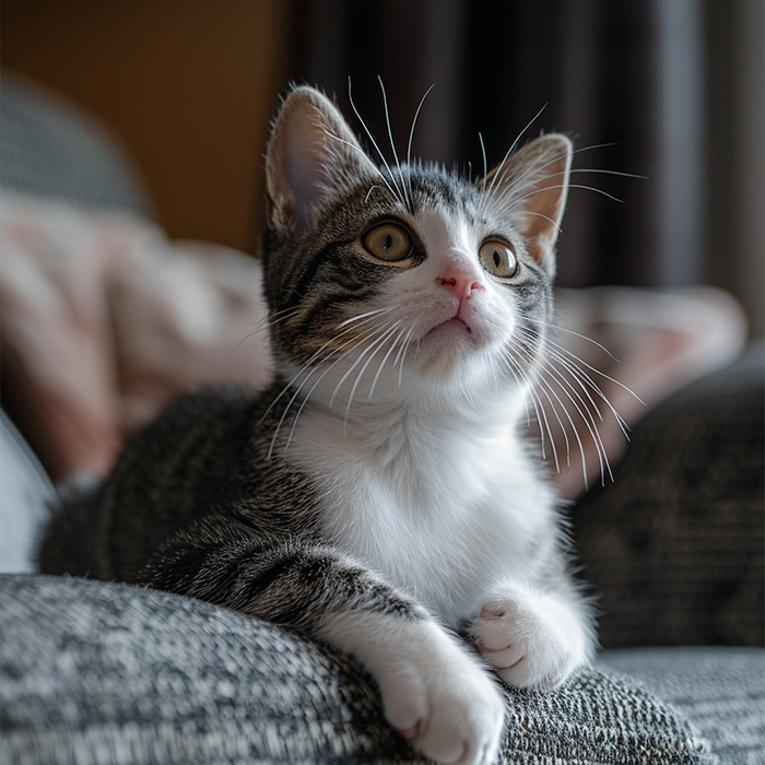 encourage your cat to explore new surroundings