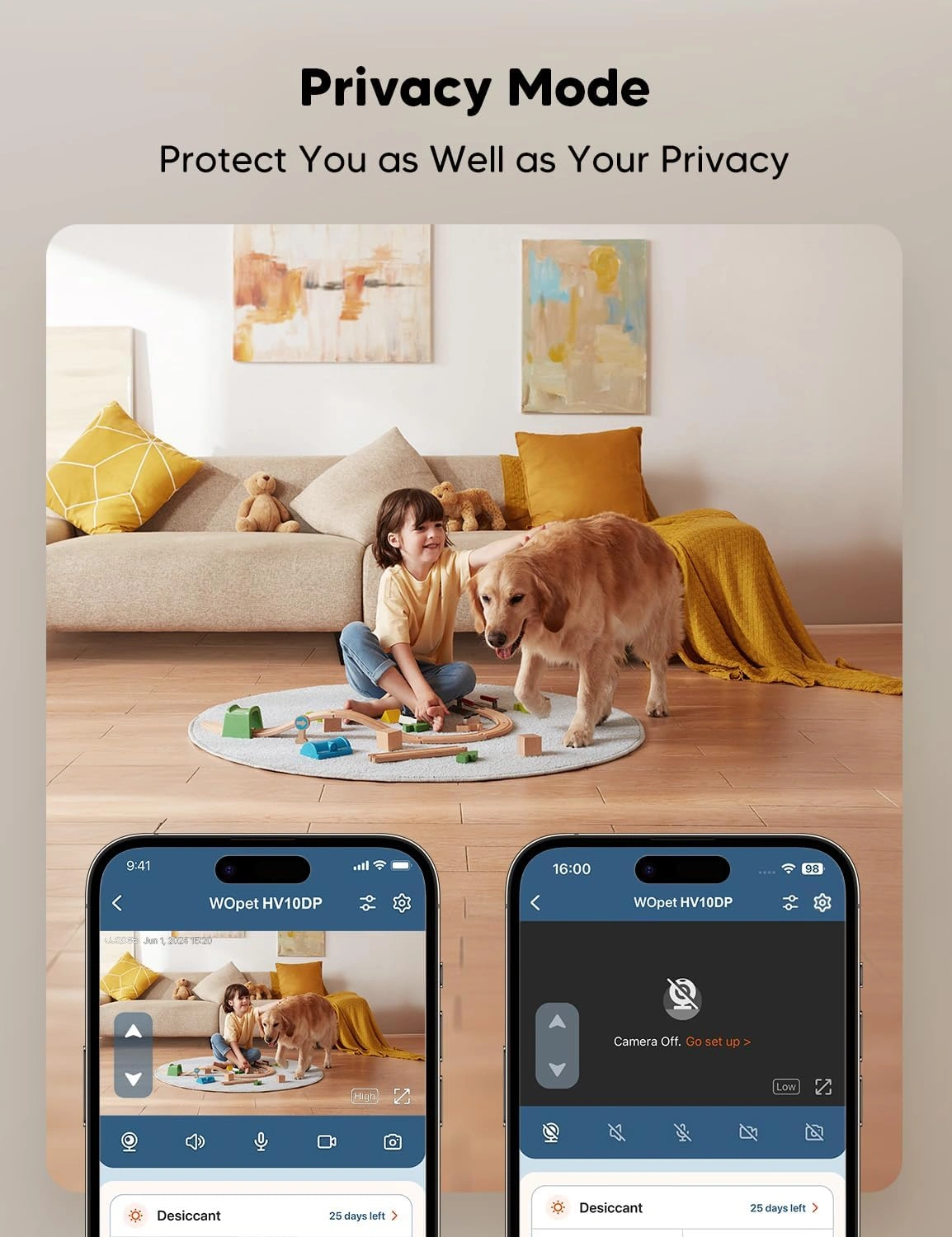 WOpet Heritage View Automatic Pet Feeder with Camera [Dual Bowls]