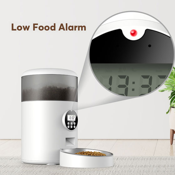 WOpet Automatic Pet Dry Food Feeder Timed Cat Food Dispenser丨Milo