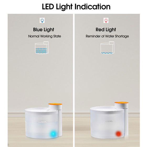 WOpet Pet Water Fountain Cat Water Dispenser With LED Light丨Glitter