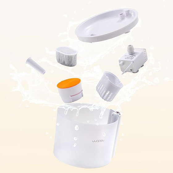 WOpet Pet Water Fountain Cat Water Dispenser With LED Light丨Glitter