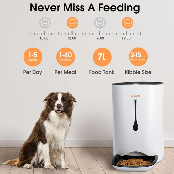 WOpet 7L Automatic Cat & Dog Timer Feeder Pet Food Dispenser丨Pioneer