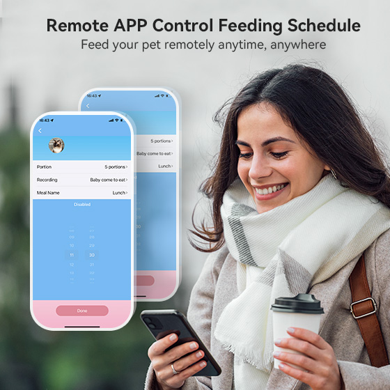 WOpet 7L WiFi Automatic Cat Feeder With Camera Dog Food Dispenser丨Pioneer Plus