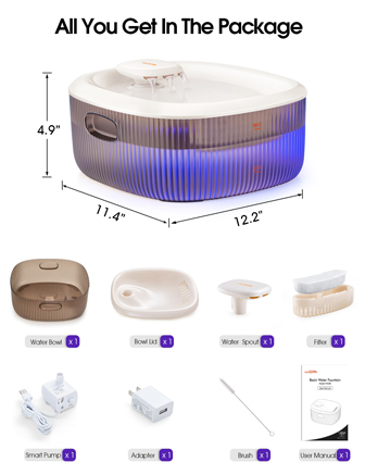 wopet basin large dog water fountain