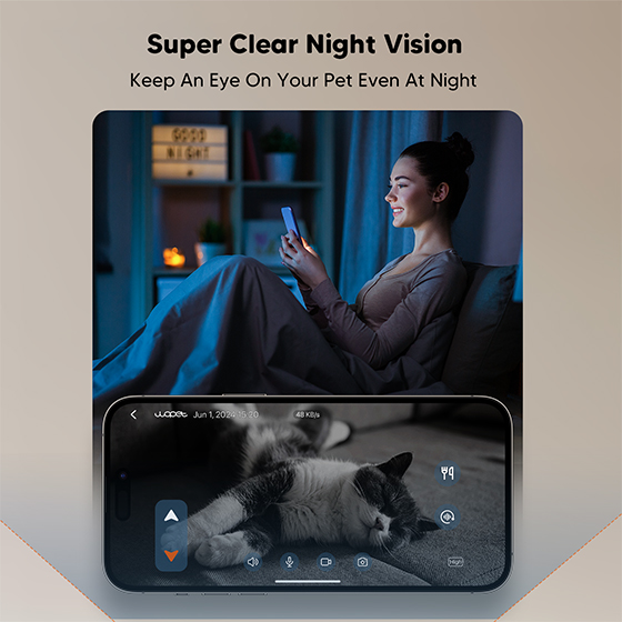 WOpet Heritage View Pet Feeder with Camera & App Control