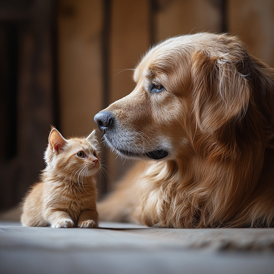 introduce the new pet to other pets