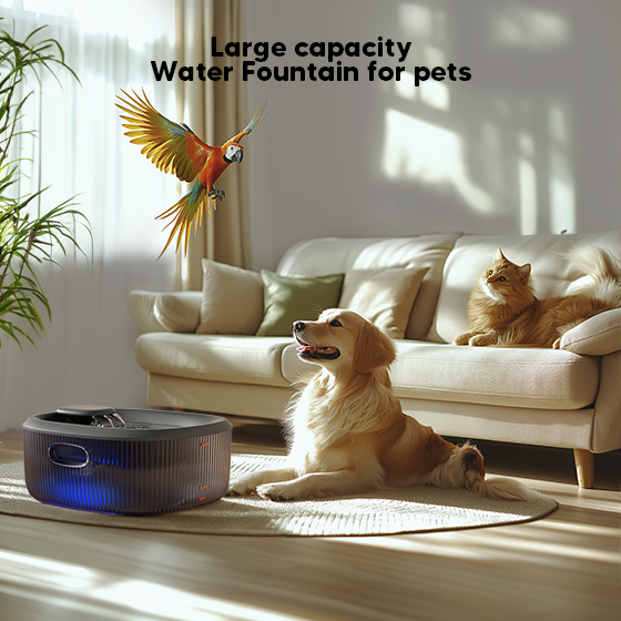 WOpet Basin Pet Water Fountain for Large Dogs Water Fountain 6L Capacity