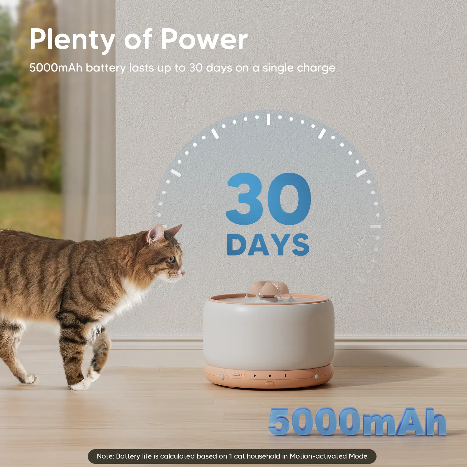 [New] WOpet Ceramic Wireless Pet Water Fountain For Dogs & Cats - W03